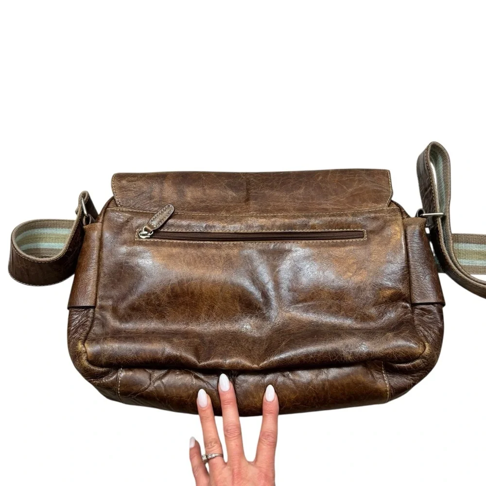 Mens Nood Brand 100% Leather Exterior Messenger‎ Bag with Adjustable Strap
